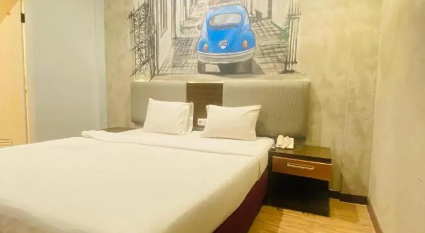 Bed in Hotel Pantes Semarang