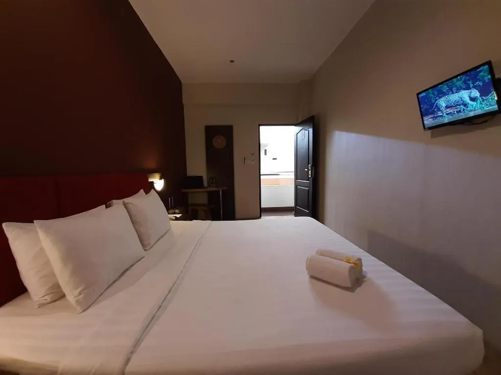 Bed in Hotel Pantes Semarang
