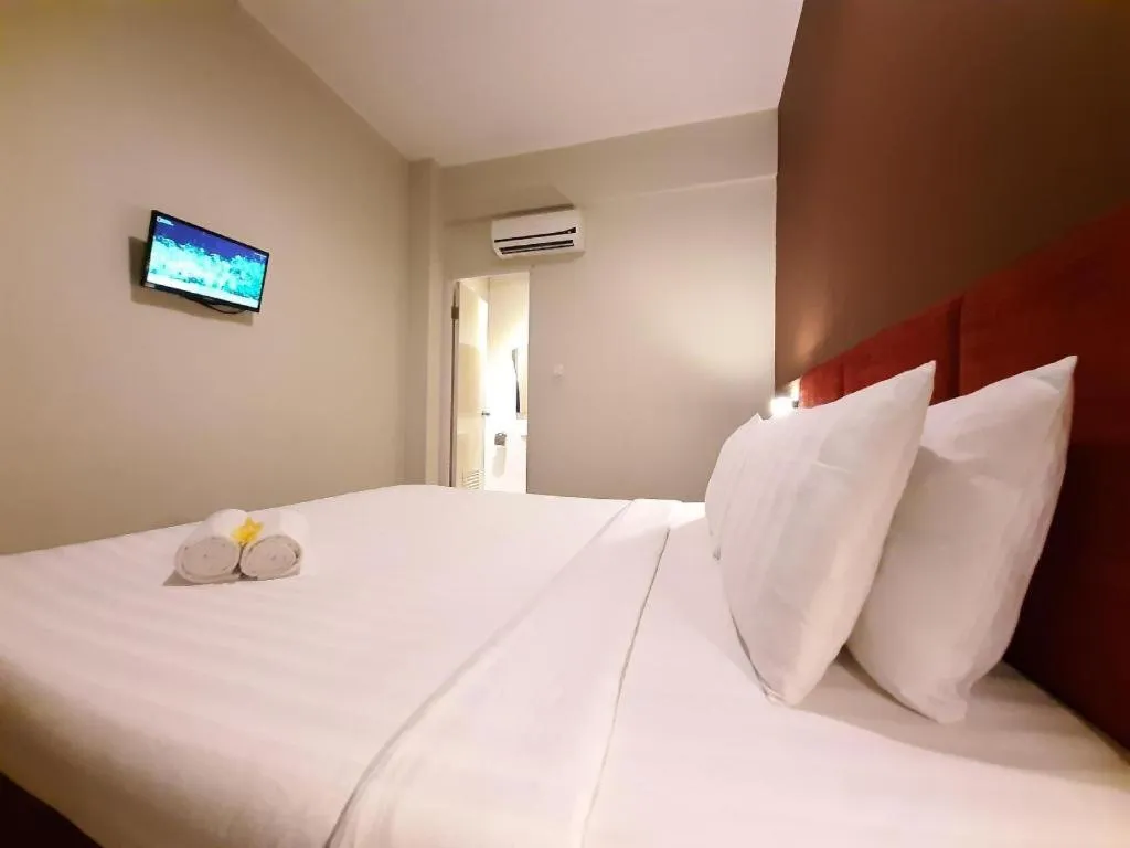 Bed in Hotel Pantes Semarang