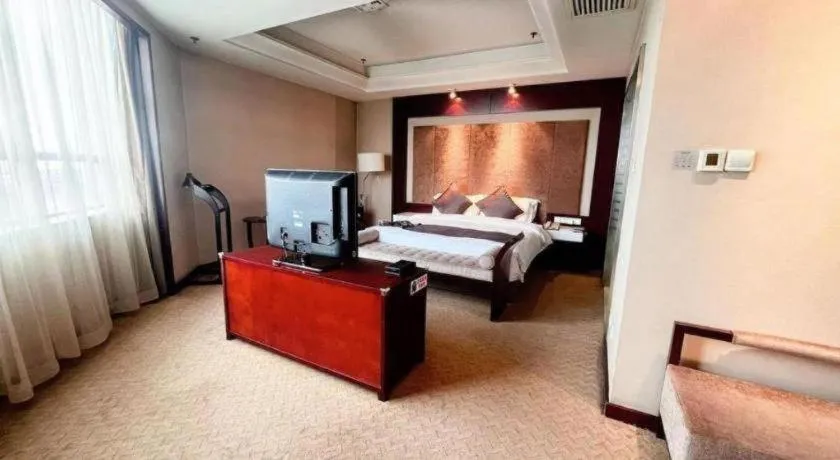 Bed in Pingyao Fengyan Jianguo Hotel