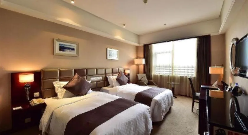 Bed in Pingyao Fengyan Jianguo Hotel