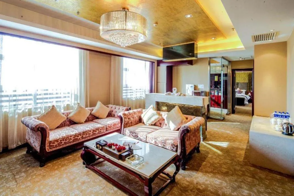 Bed in Pingyao Fengyan Jianguo Hotel