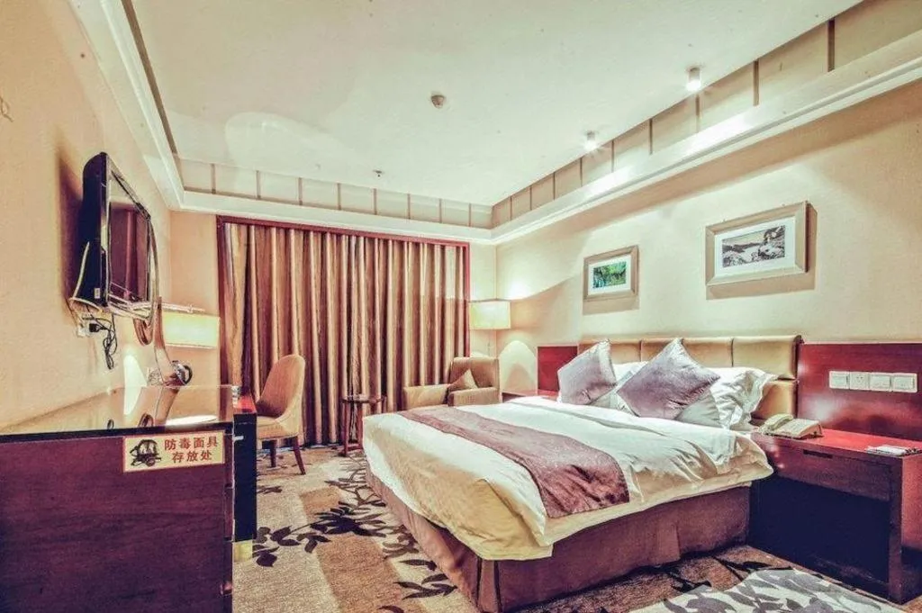 Bed in Pingyao Fengyan Jianguo Hotel