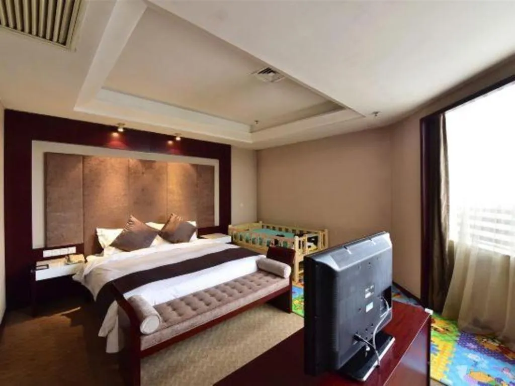 Bed in Pingyao Fengyan Jianguo Hotel