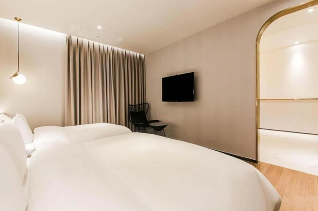 Bed in Gimhae Perfect Hotel