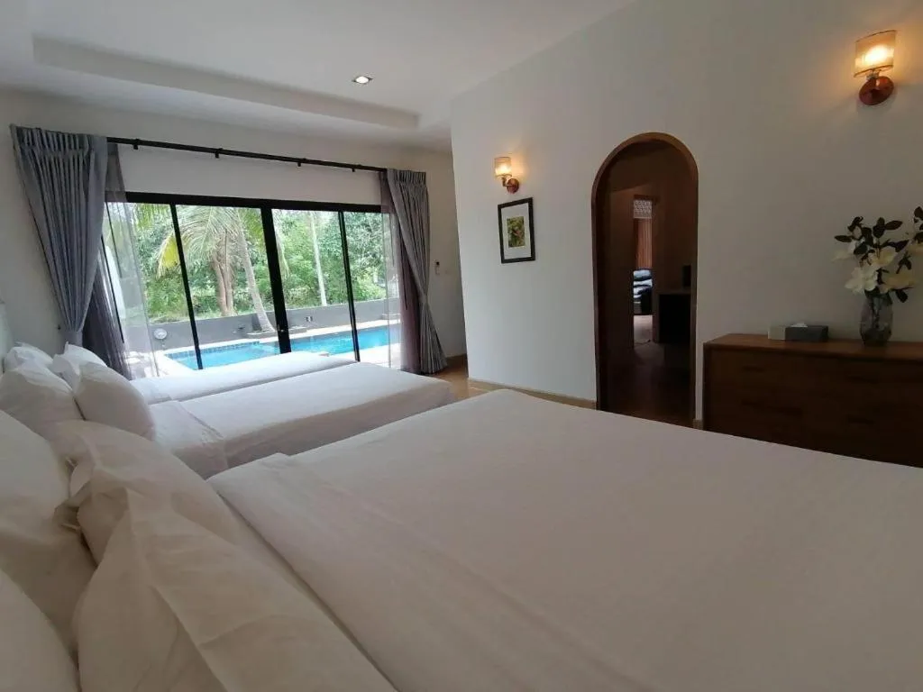 Bed in Villa Gris Pranburi