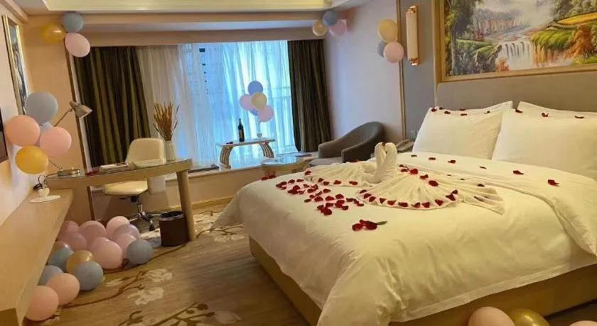 Bed in Vienna Hotel Yunnan Chunrong Street Qicai Yunan