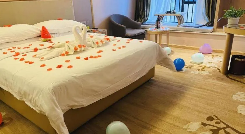 Bed in Vienna Hotel Yunnan Chunrong Street Qicai Yunan