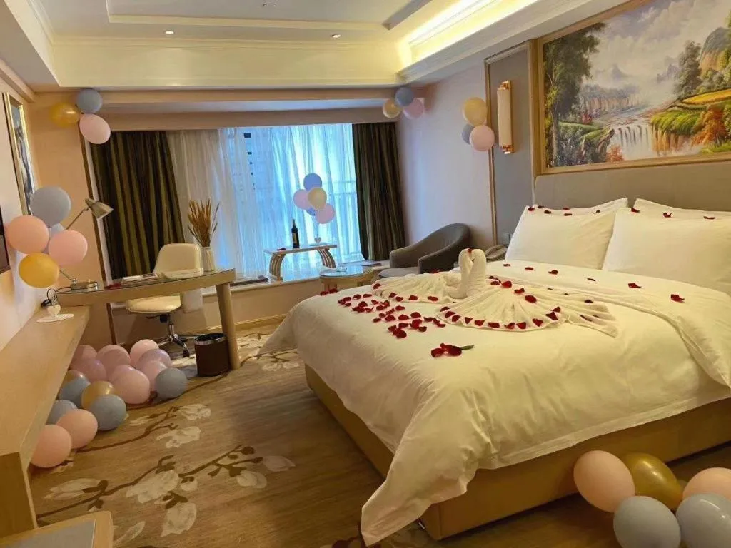 Bed in Vienna Hotel Yunnan Chunrong Street Qicai Yunan