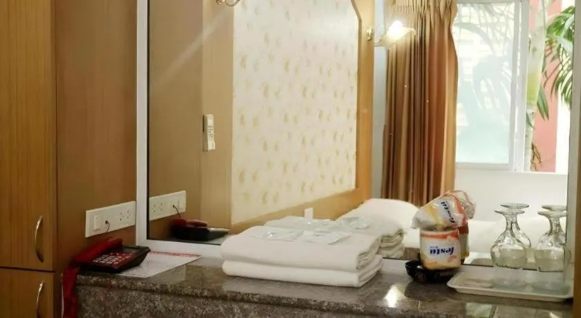 Bed in Diamond Sweet Hotel