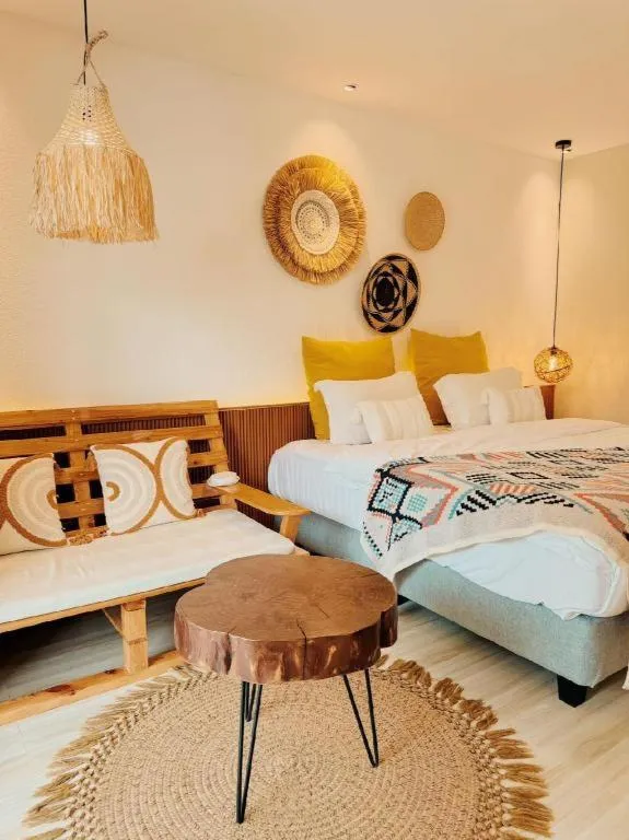 Bed in Keep Diving Resort Bohol