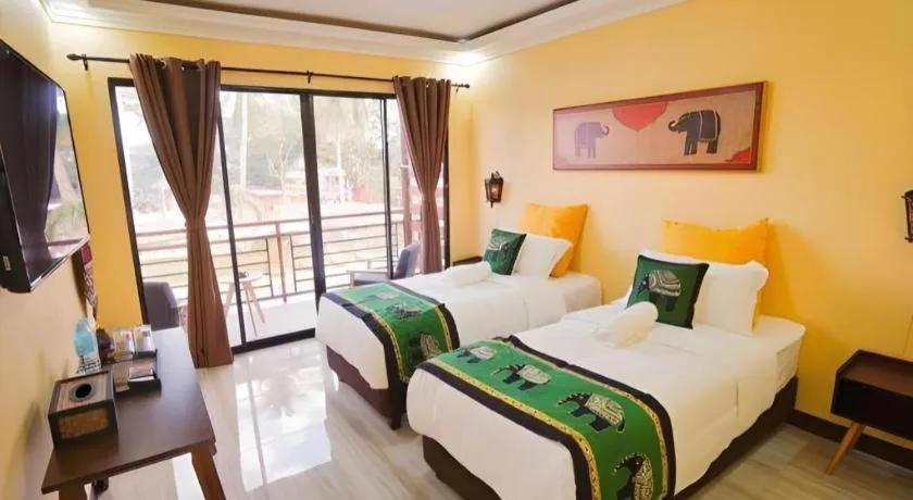 Bed in Keep Diving Resort Bohol