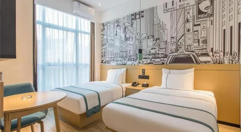 Bed in City Comfort Inn Wuhan Huangpu