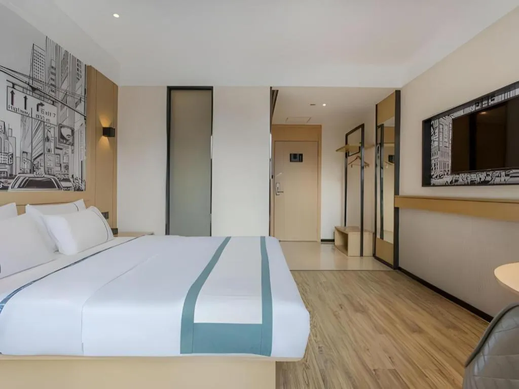 Bed in City Comfort Inn Wuhan Huangpu