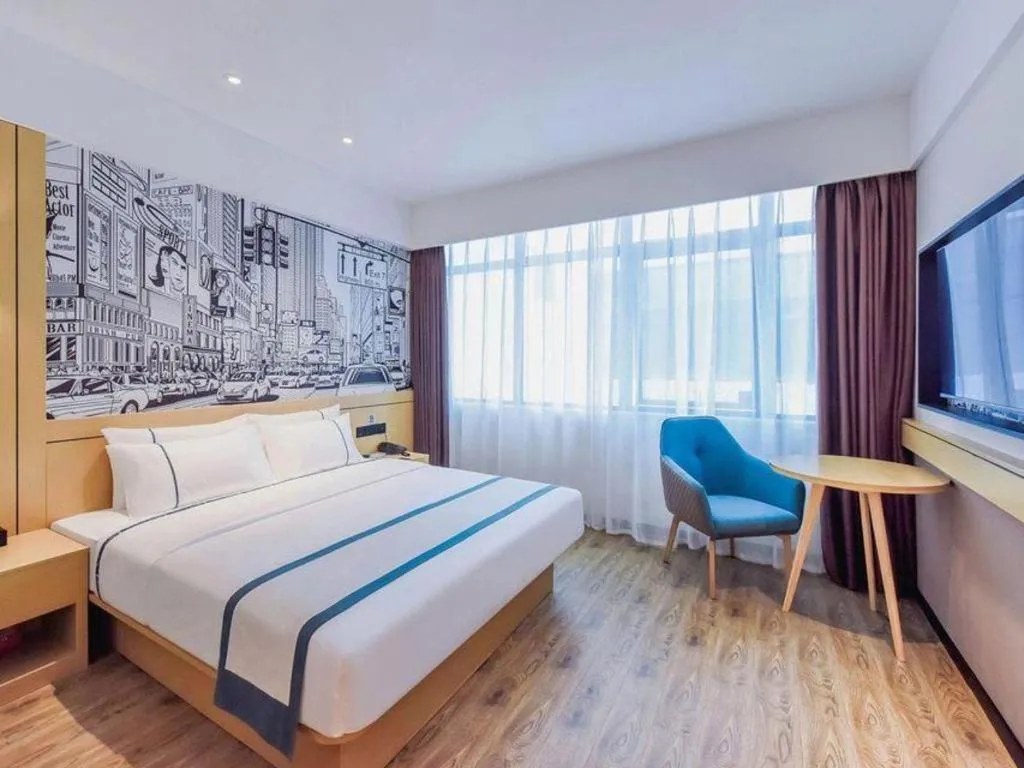 Bed in City Comfort Inn Wuhan Huangpu