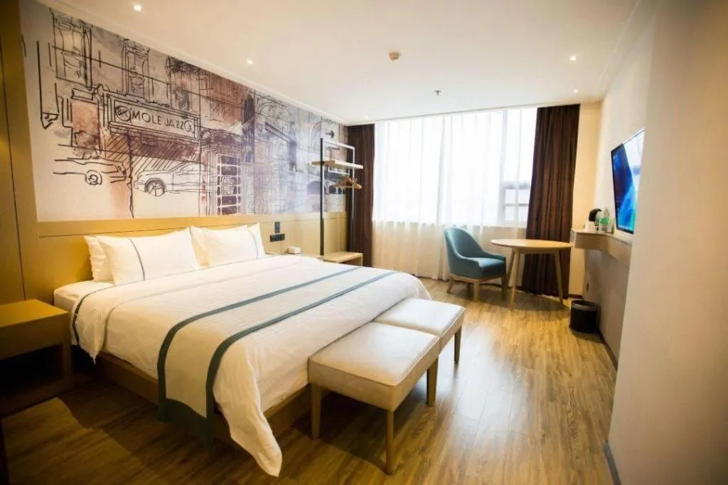 Bed in City Comfort Inn Wuhan Huangpu