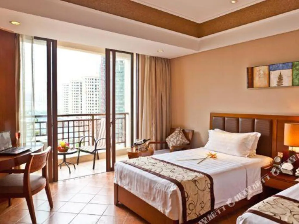 Bed in Yi Yuan Xuan Yu Hotel