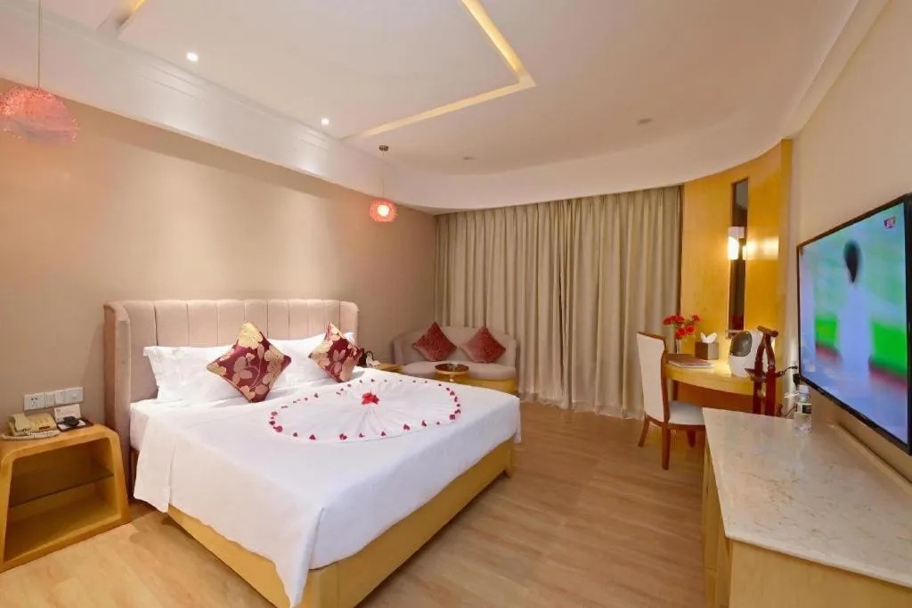 Bed in Yi Yuan Xuan Yu Hotel