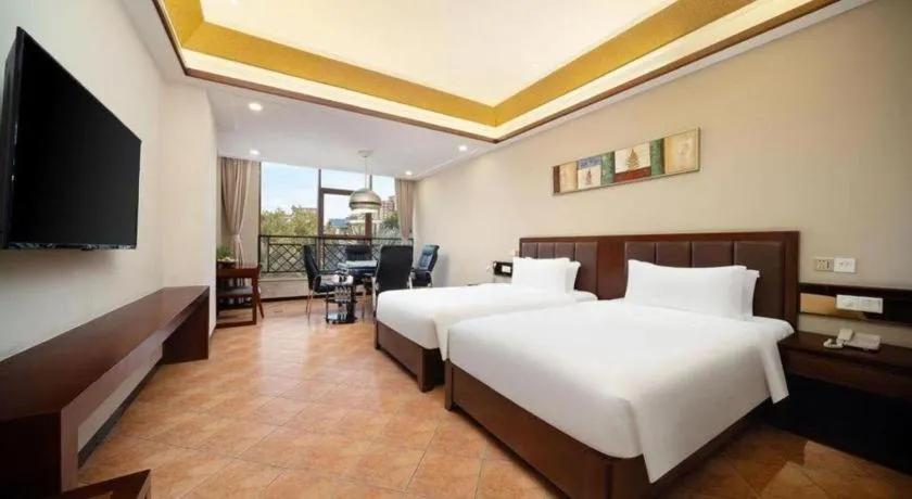 Bed in Yi Yuan Xuan Yu Hotel