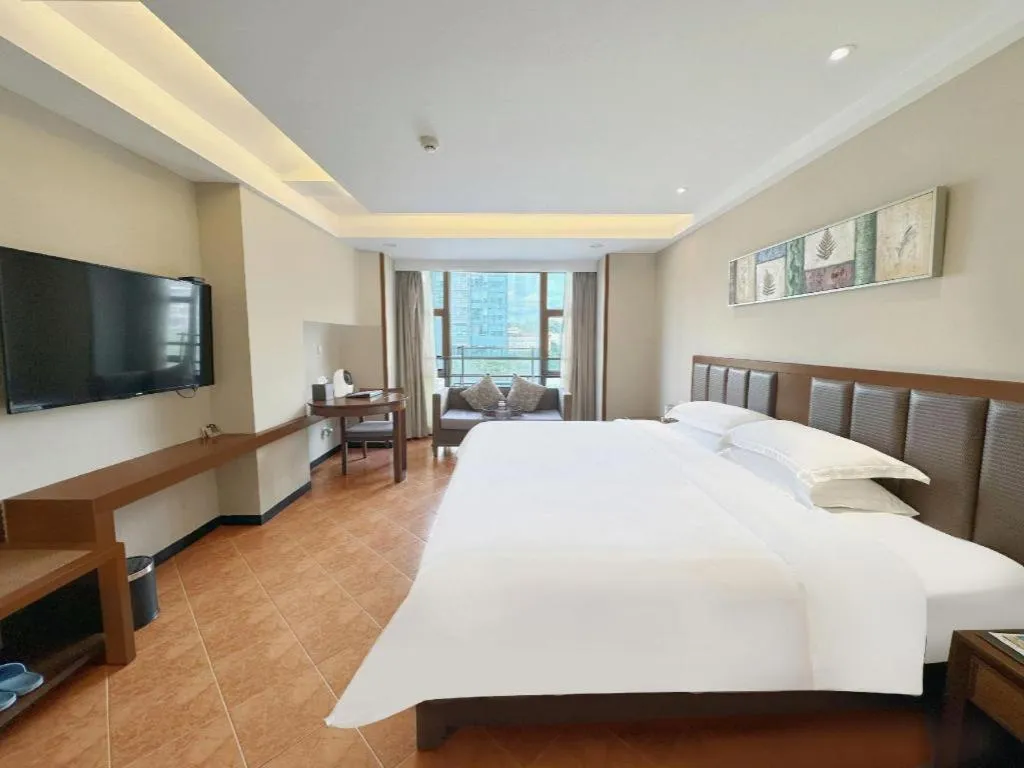 Bed in Yi Yuan Xuan Yu Hotel