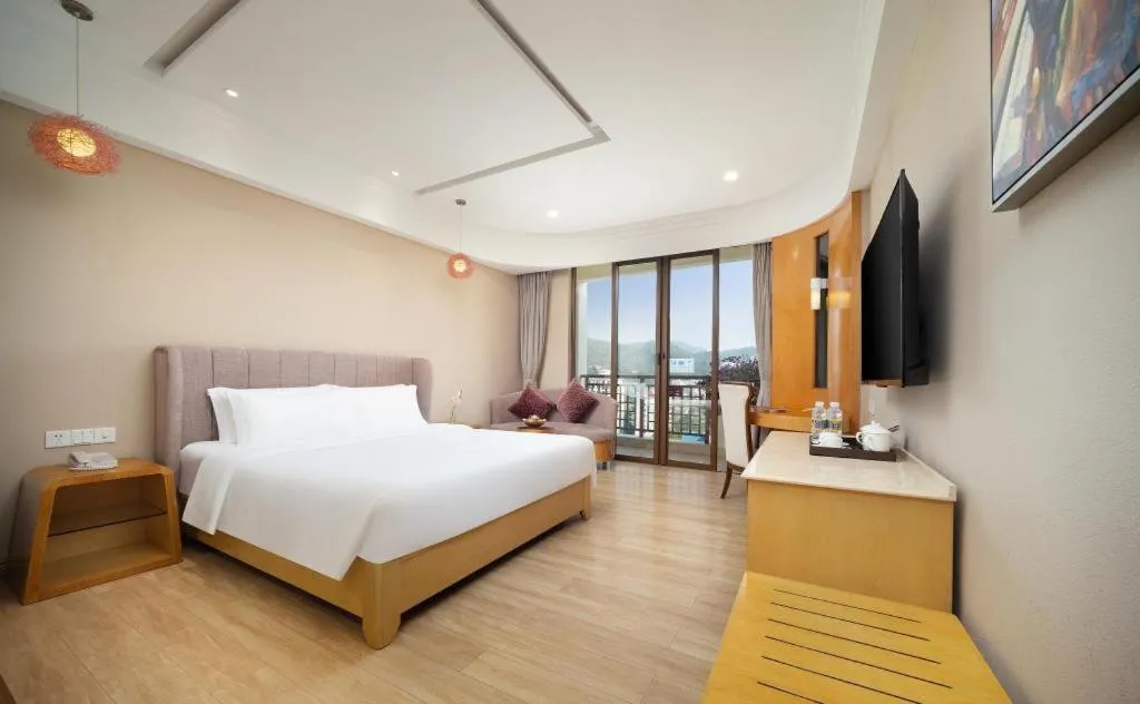 Bed in Yi Yuan Xuan Yu Hotel