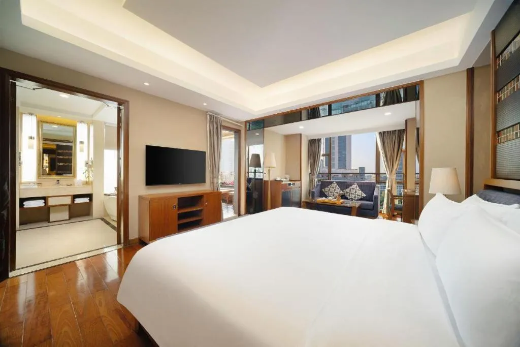 Bed in Yi Yuan Xuan Yu Hotel