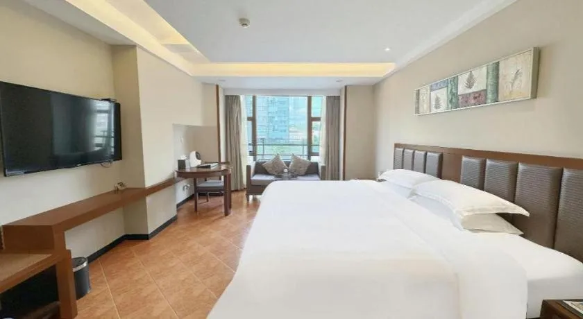 Bed in Yi Yuan Xuan Yu Hotel