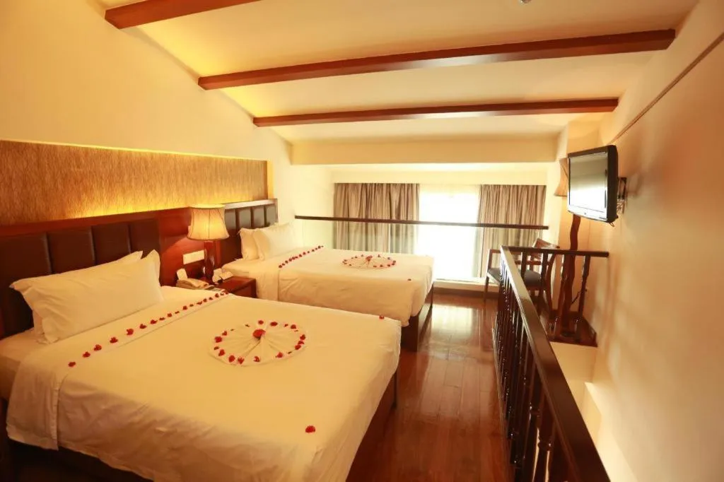 Bed in Yi Yuan Xuan Yu Hotel