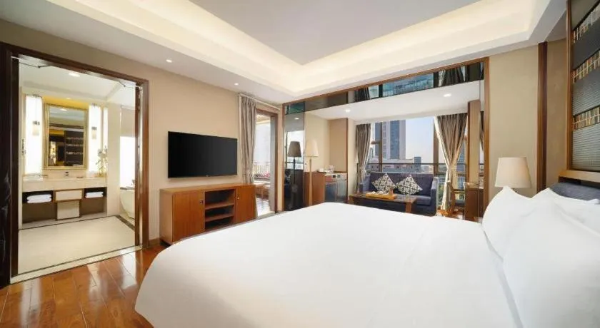 Bed in Yi Yuan Xuan Yu Hotel