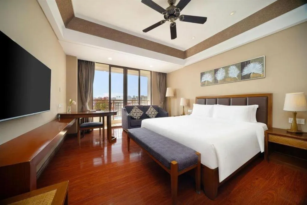 Bed in Yi Yuan Xuan Yu Hotel