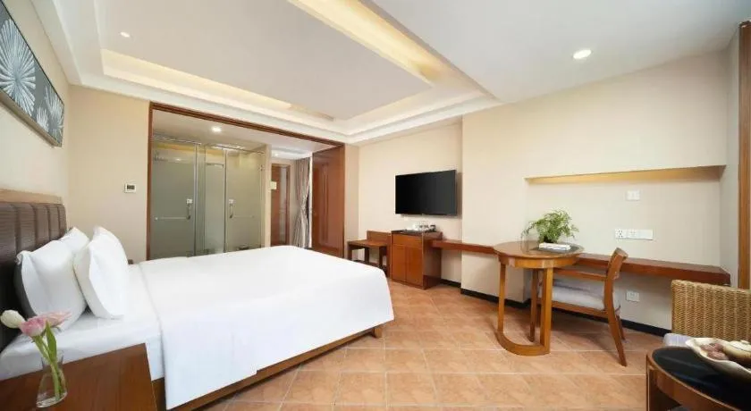 Bed in Yi Yuan Xuan Yu Hotel