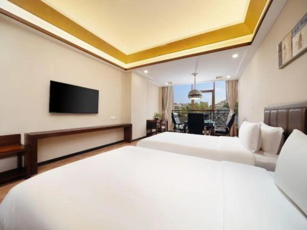 Bed in Yi Yuan Xuan Yu Hotel