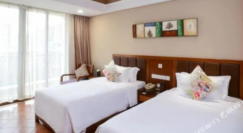 Bed in Yi Yuan Xuan Yu Hotel