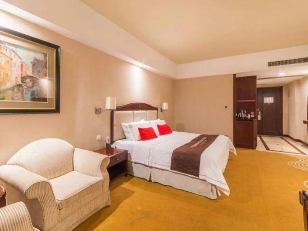 Bed in Country Garden Phoenix Hotel Chizhou Jiuhua Mountain