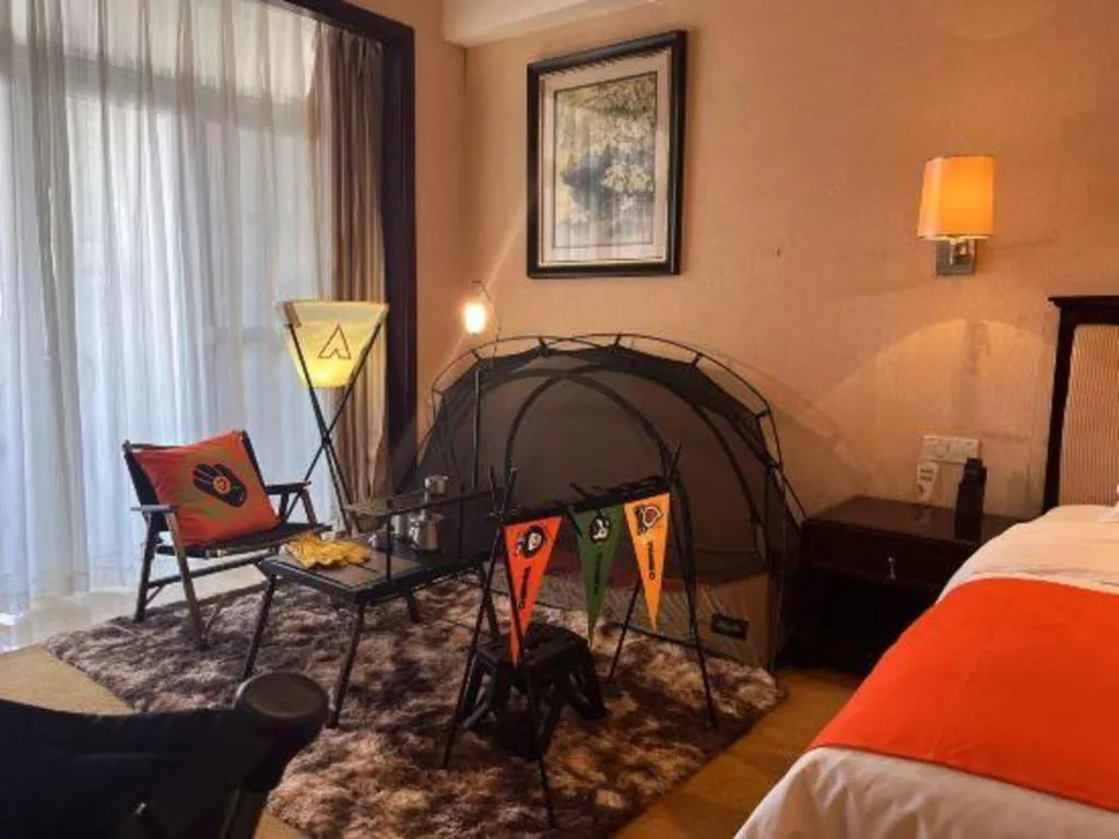 Bed in Country Garden Phoenix Hotel Chizhou Jiuhua Mountain