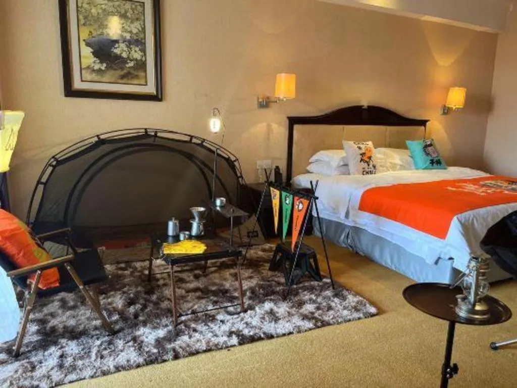 Bed in Country Garden Phoenix Hotel Chizhou Jiuhua Mountain