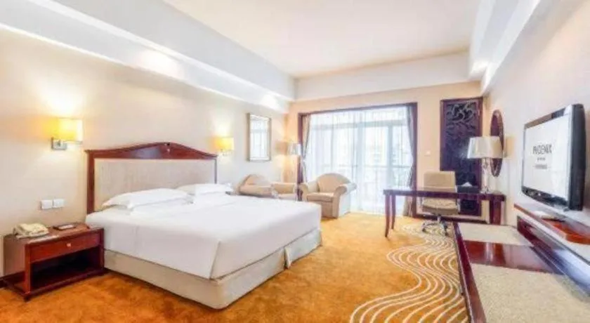 Bed in Country Garden Phoenix Hotel Chizhou Jiuhua Mountain