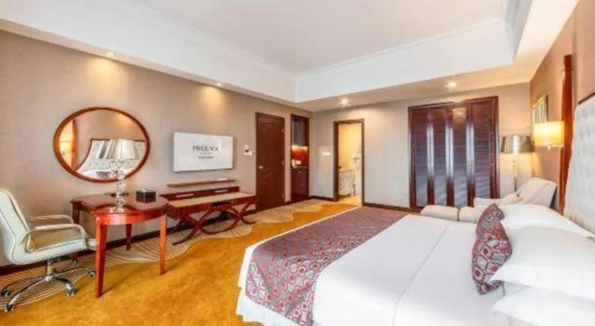 Bed in Country Garden Phoenix Hotel Chizhou Jiuhua Mountain