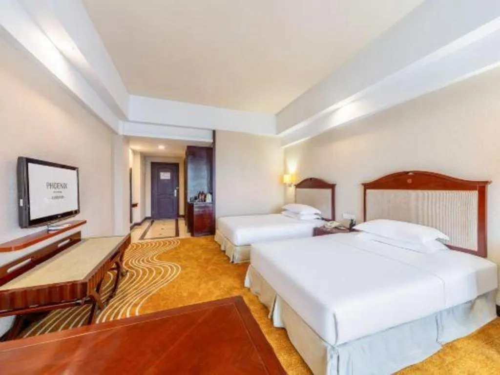 Bed in Country Garden Phoenix Hotel Chizhou Jiuhua Mountain