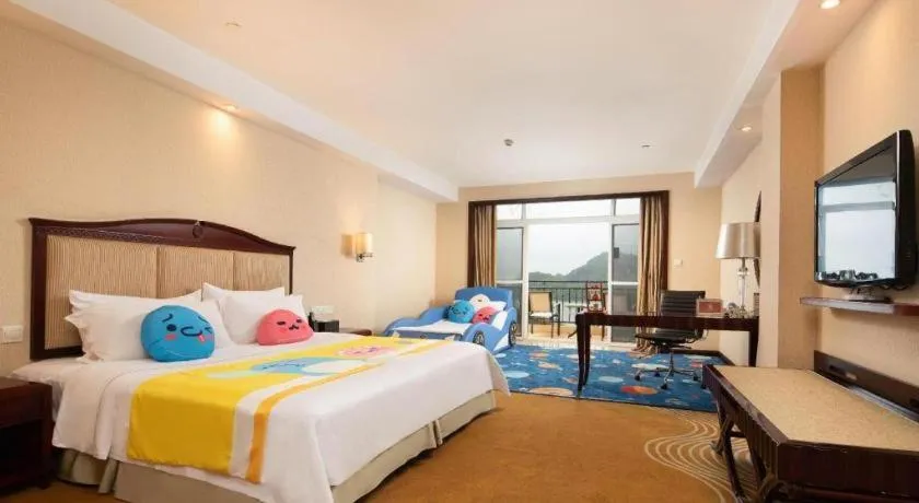 Bed in Country Garden Phoenix Hotel Chizhou Jiuhua Mountain