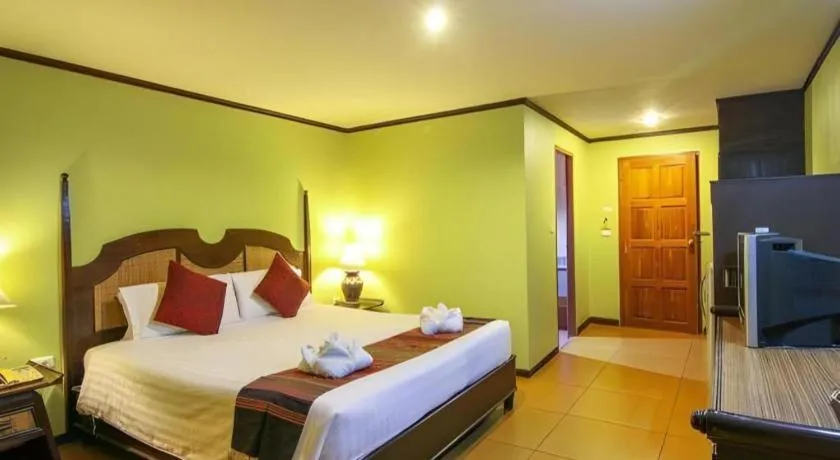 Bed in Phuphaya Resort Pattaya