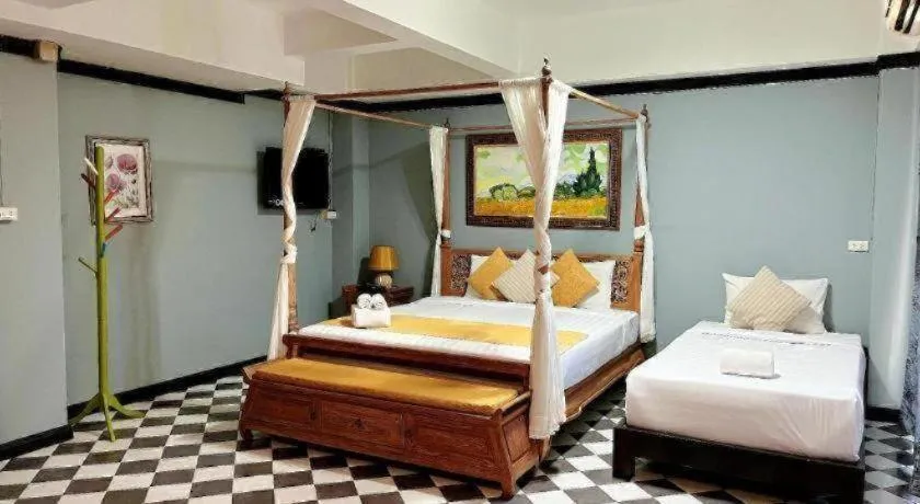 Bed in Ladawan Boutique Hotel