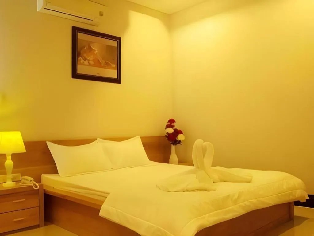 Bed in Seaview Long Hai Hotel