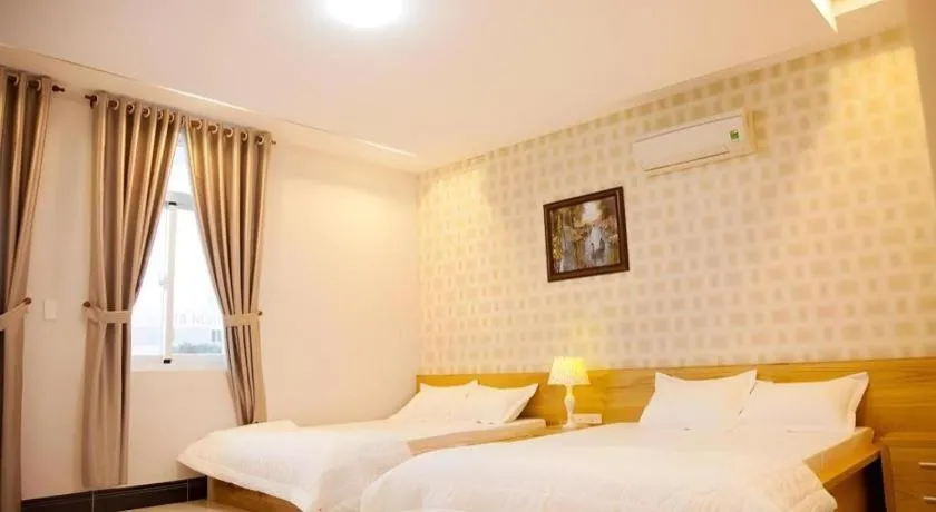 Bed in Seaview Long Hai Hotel