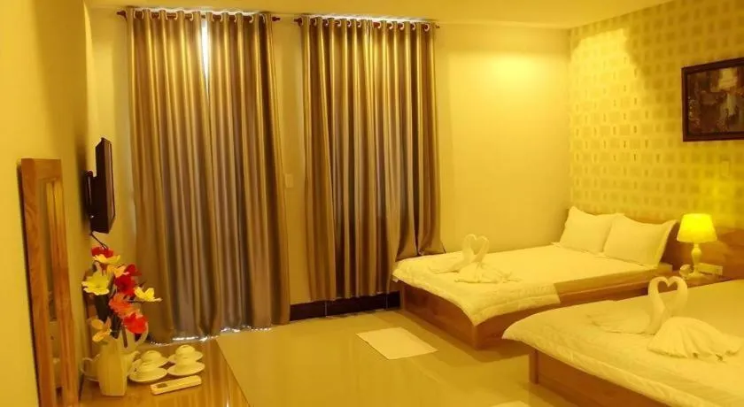 Bed in Seaview Long Hai Hotel