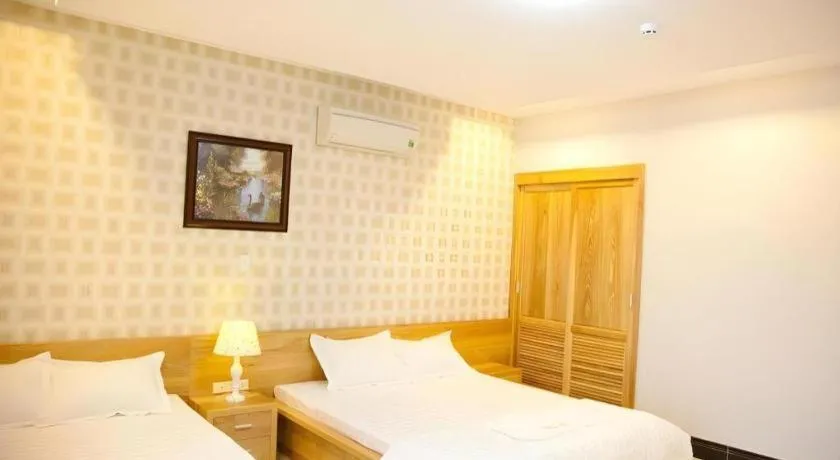 Bed in Seaview Long Hai Hotel