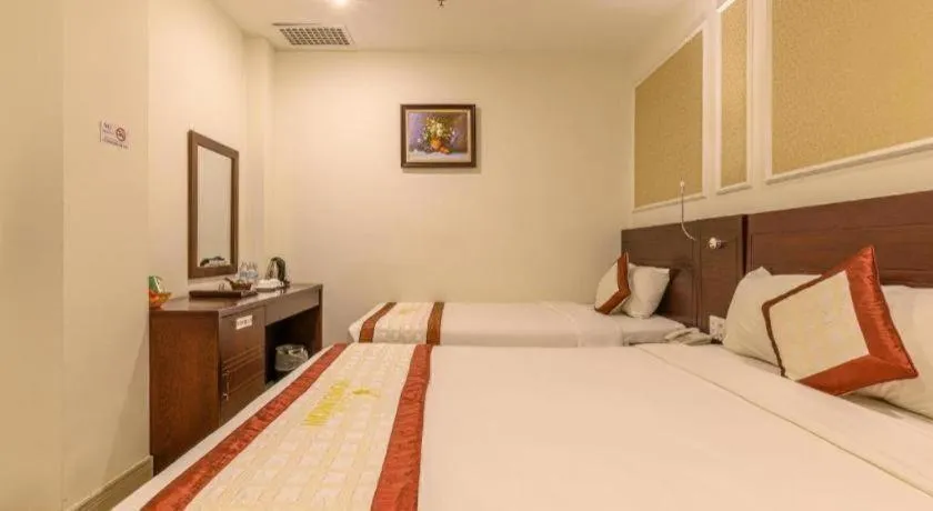 Bed in Ocean View Danang Hotel