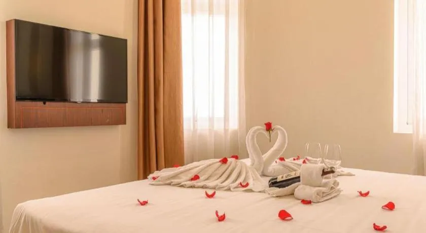 Bed in Ocean View Danang Hotel