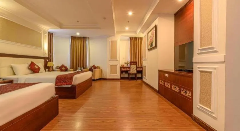 Bed in Ocean View Danang Hotel