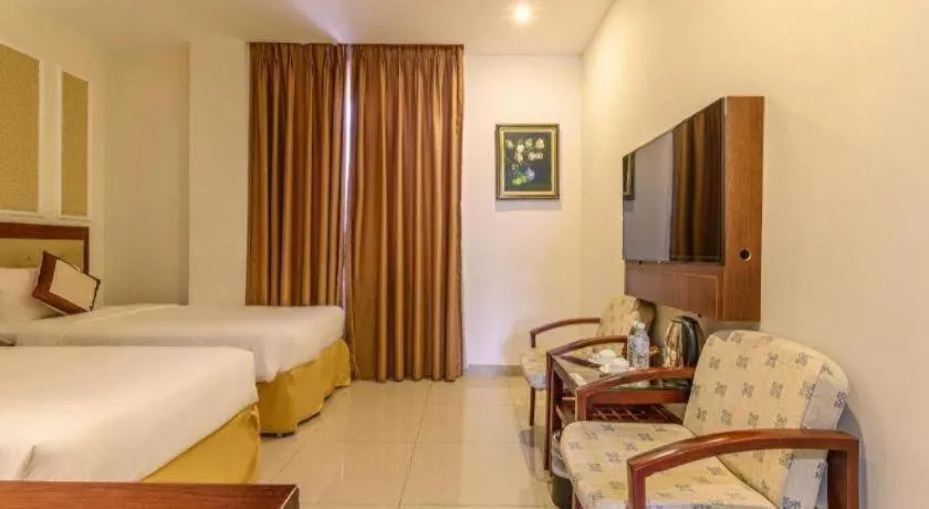 Bed in Ocean View Danang Hotel